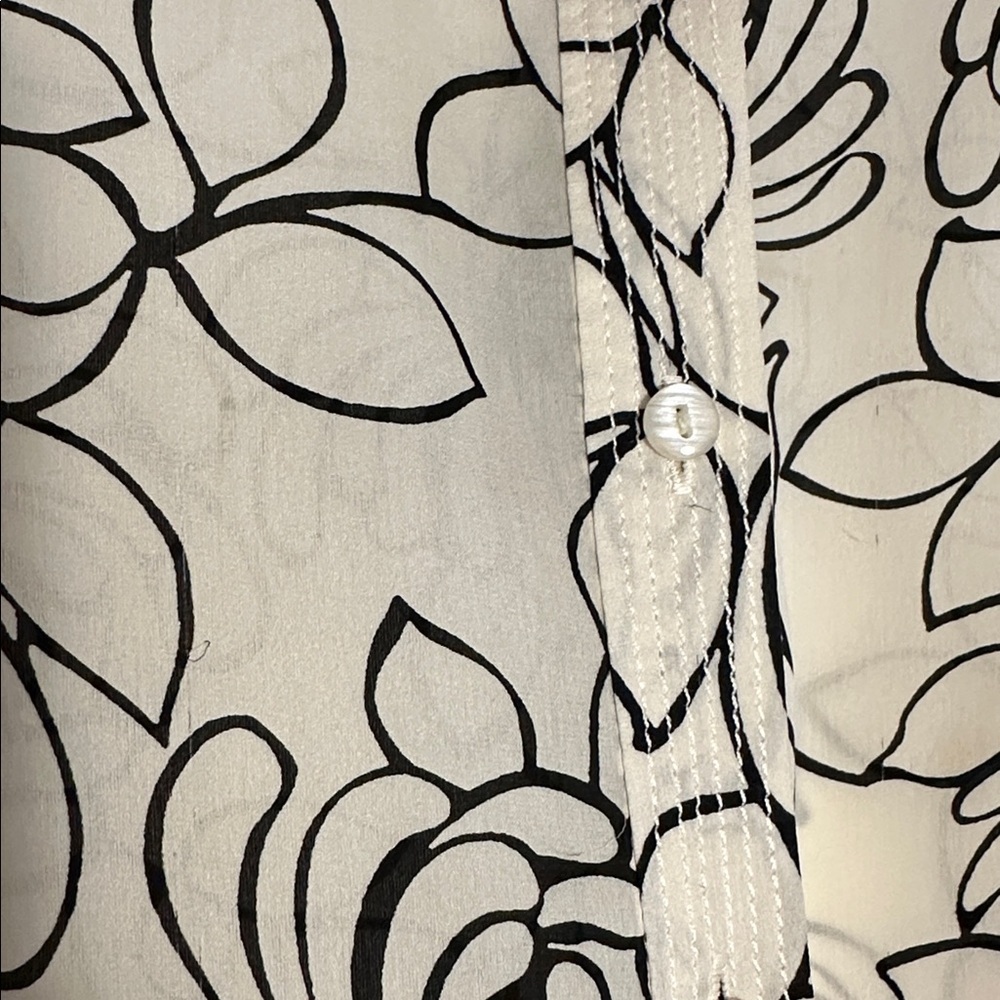 Sigrid Olsen Silk Floral Button Down Shirt - Picture 10 of 10